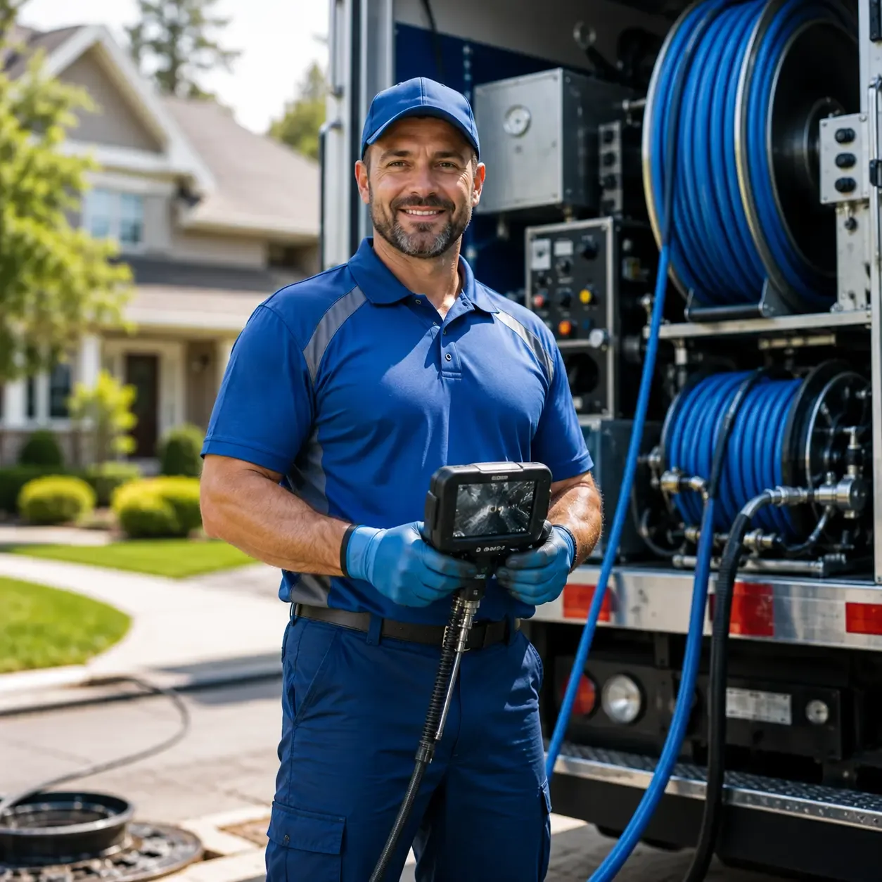 Local outdoor drain cleaning specialists in Belmont, MI